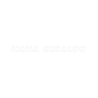 a black background with the word hana geraldo on it