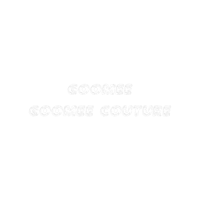 a black background with the words gooey gooey couture